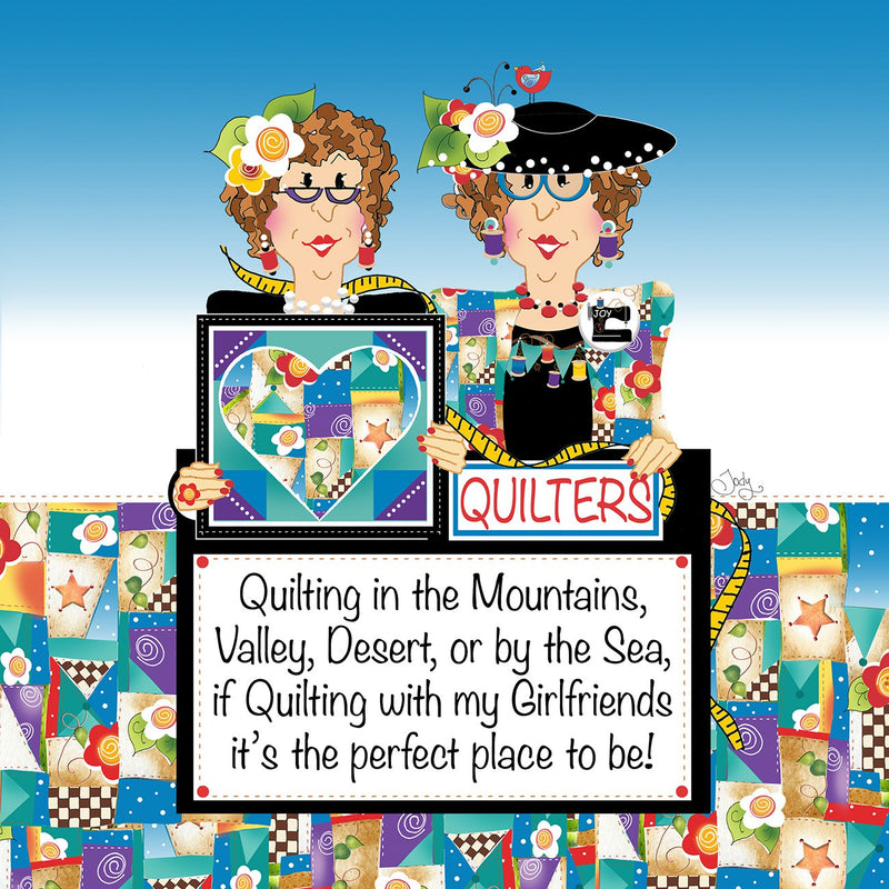 Traveling Quilters Fabric Art Panel