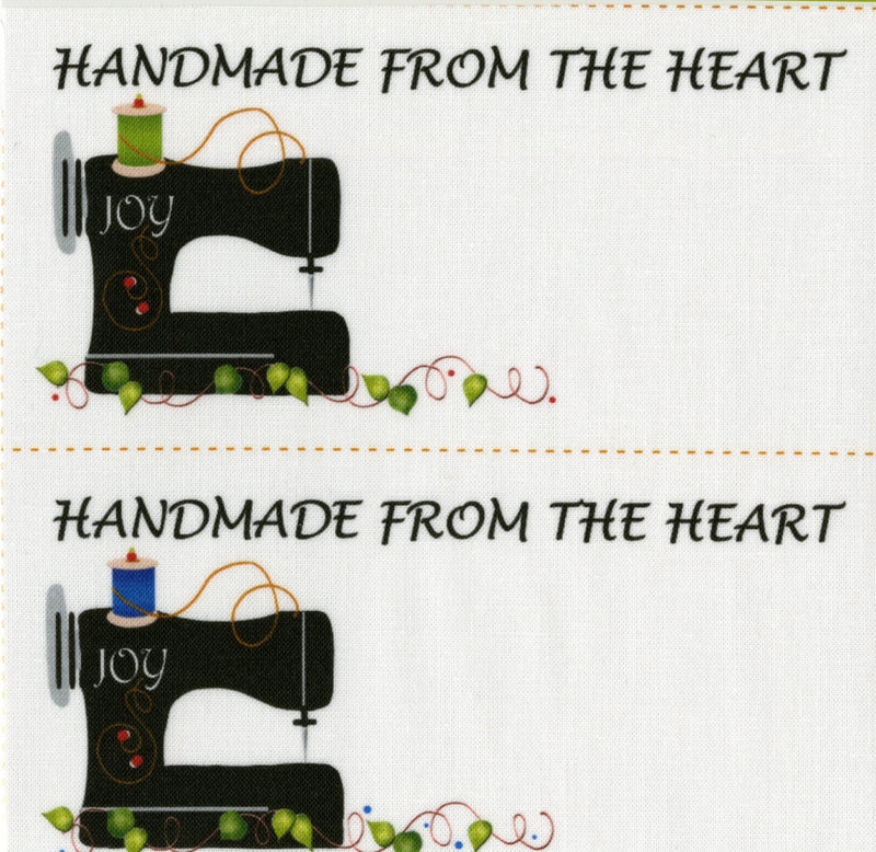 Quilt Labels Joy Sewing Machine #2 -  4 per pack