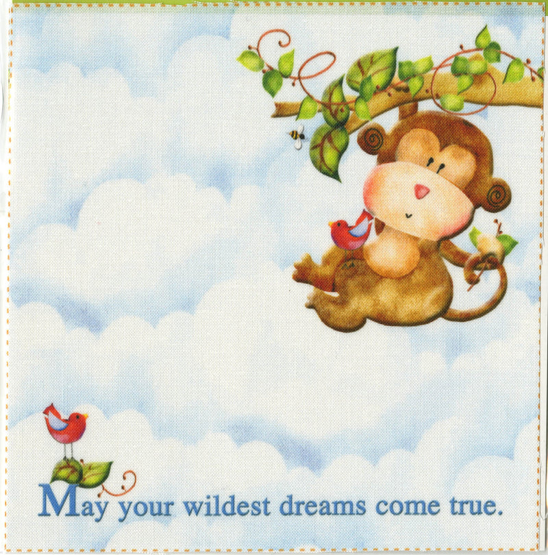 Quilt Label Monkey 2 per pack