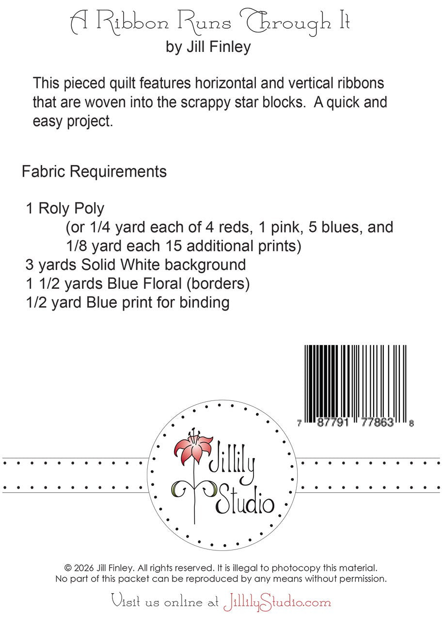 A Ribbon Runs Through It Quilt Pattern