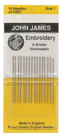 John James Embroidery / Crewel Needles Size 7