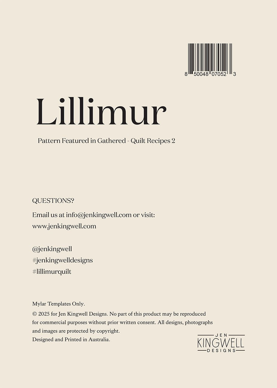 Lillimur Mylar Template Set