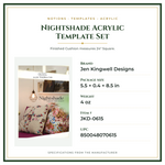 Product Specifications – Nightshade Acrylic Template Set