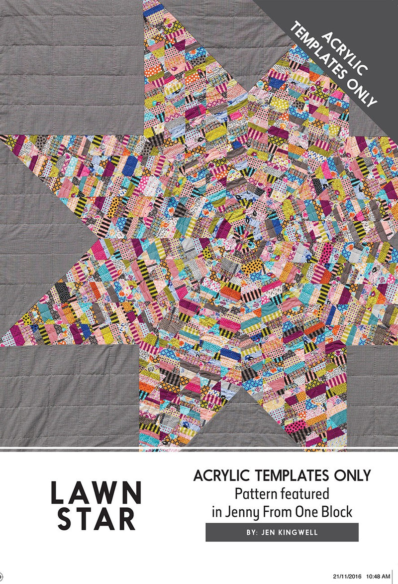 Lawn Star Template Only (Pattern In Jenny From One Block)