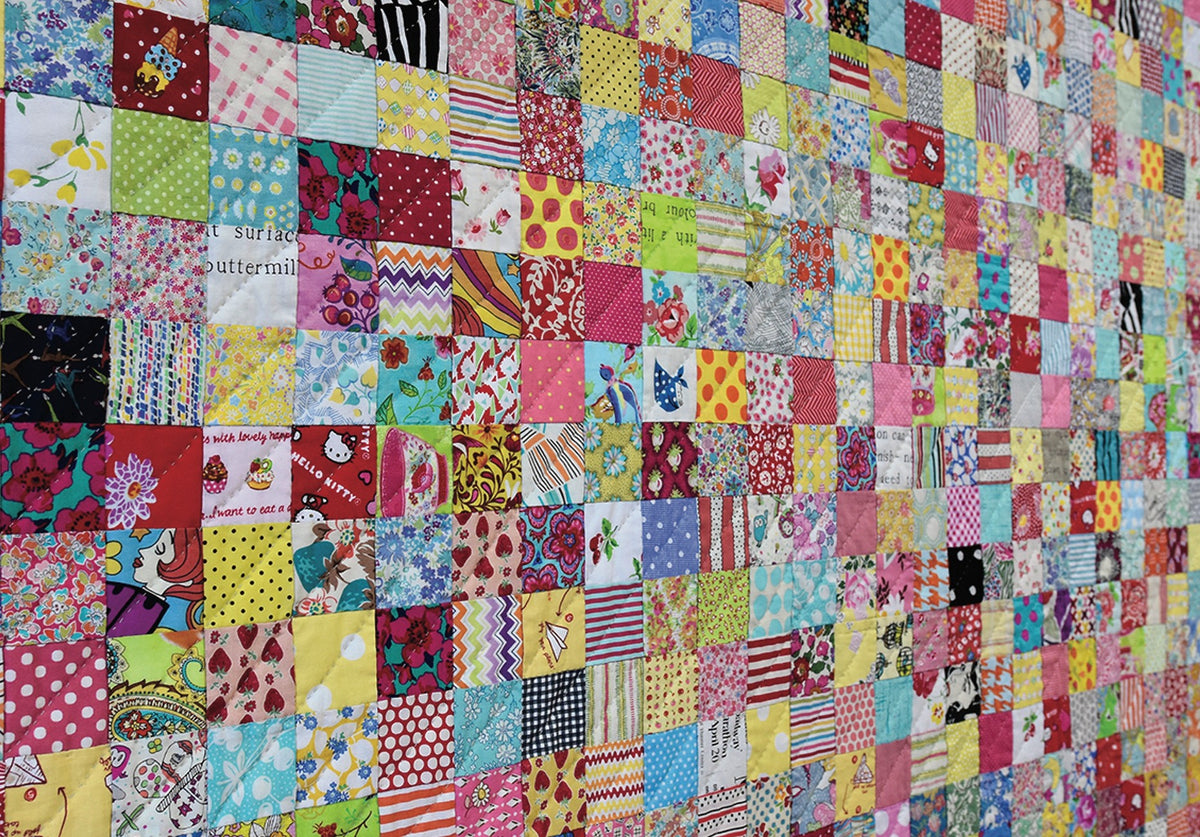 Postcard Project No. 3 - Scrappy Squares