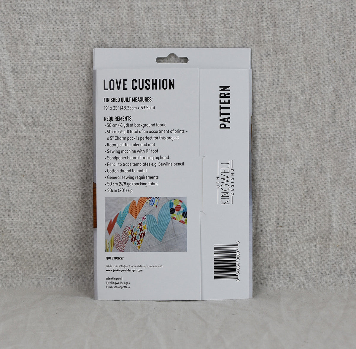 Love Cushion by Jen Kingwell