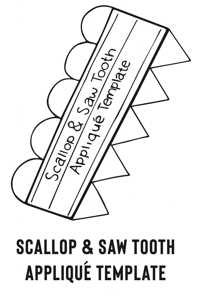 Scallop & Saw Tooth Applique Template