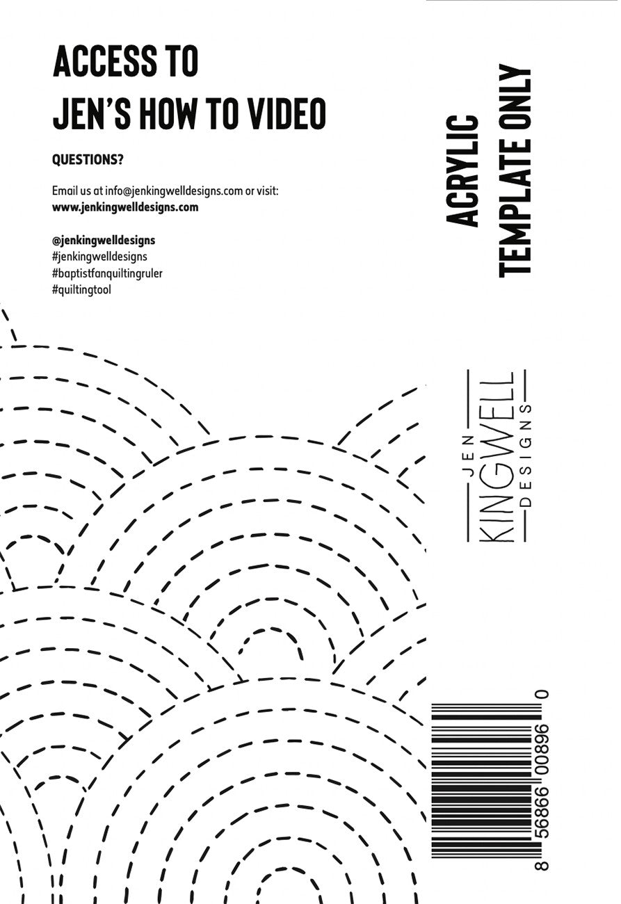 Baptist Fan Quilting Ruler