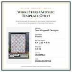 Product Specifications – Winki Stars (Acrylic Template Only)