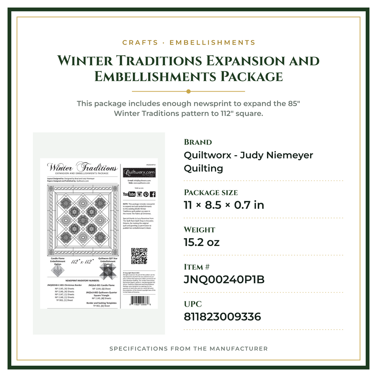 Product Specifications – Winter Traditions Expansion and Embellishments Package