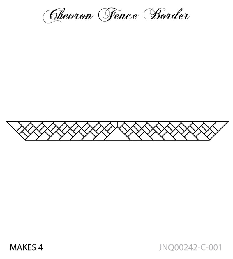 Chevron Fence Border