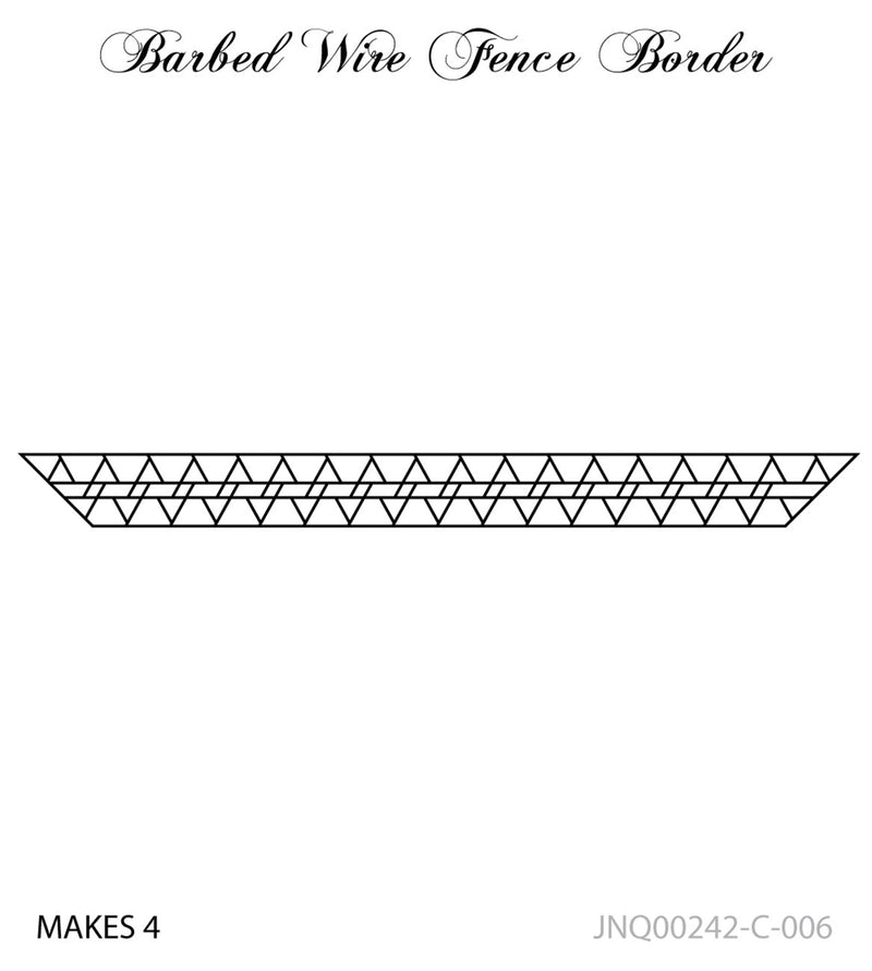 Barbed Wire Fence Border