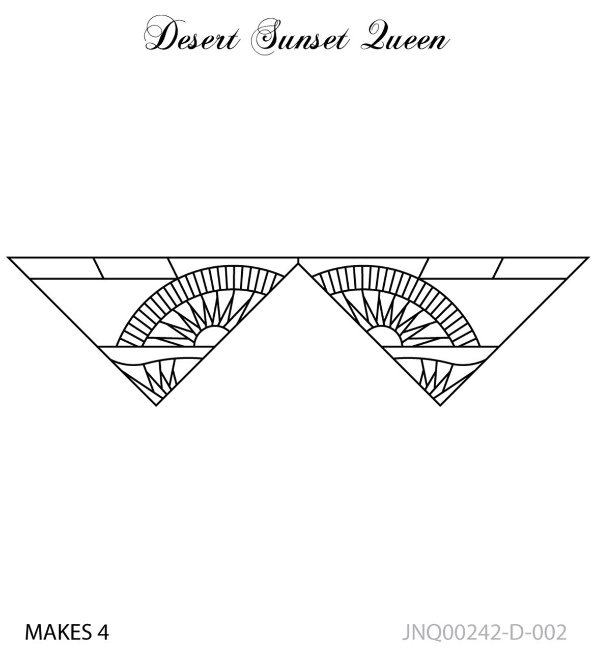 Desert Sunset Queen Border
