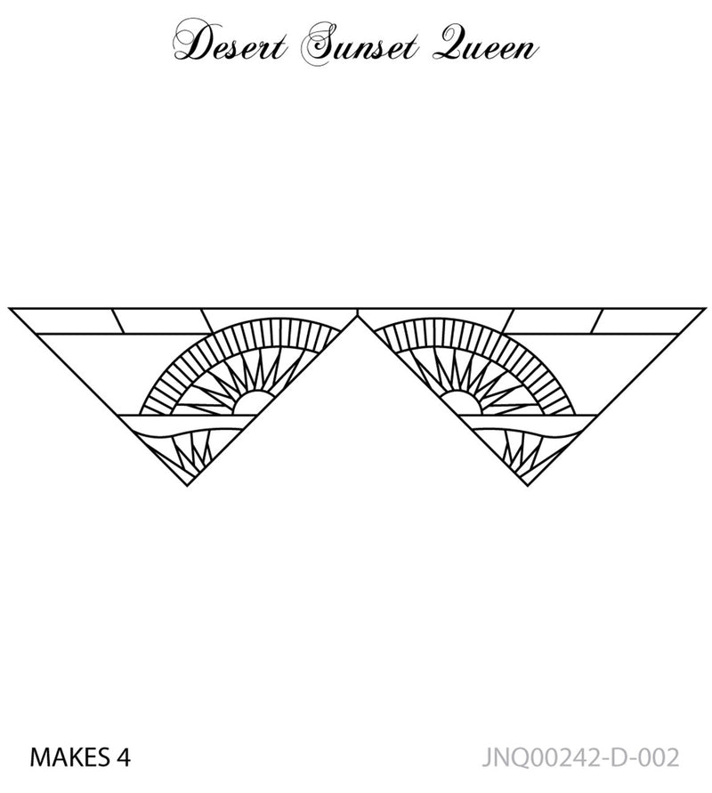 Desert Sunset Queen Border
