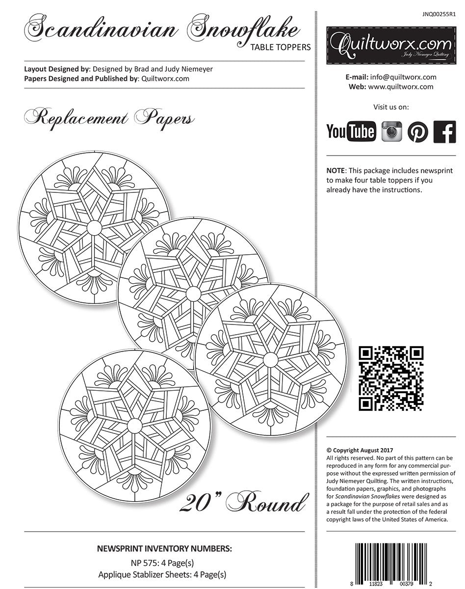 Scandinavian Snowflake Replacement Papers
