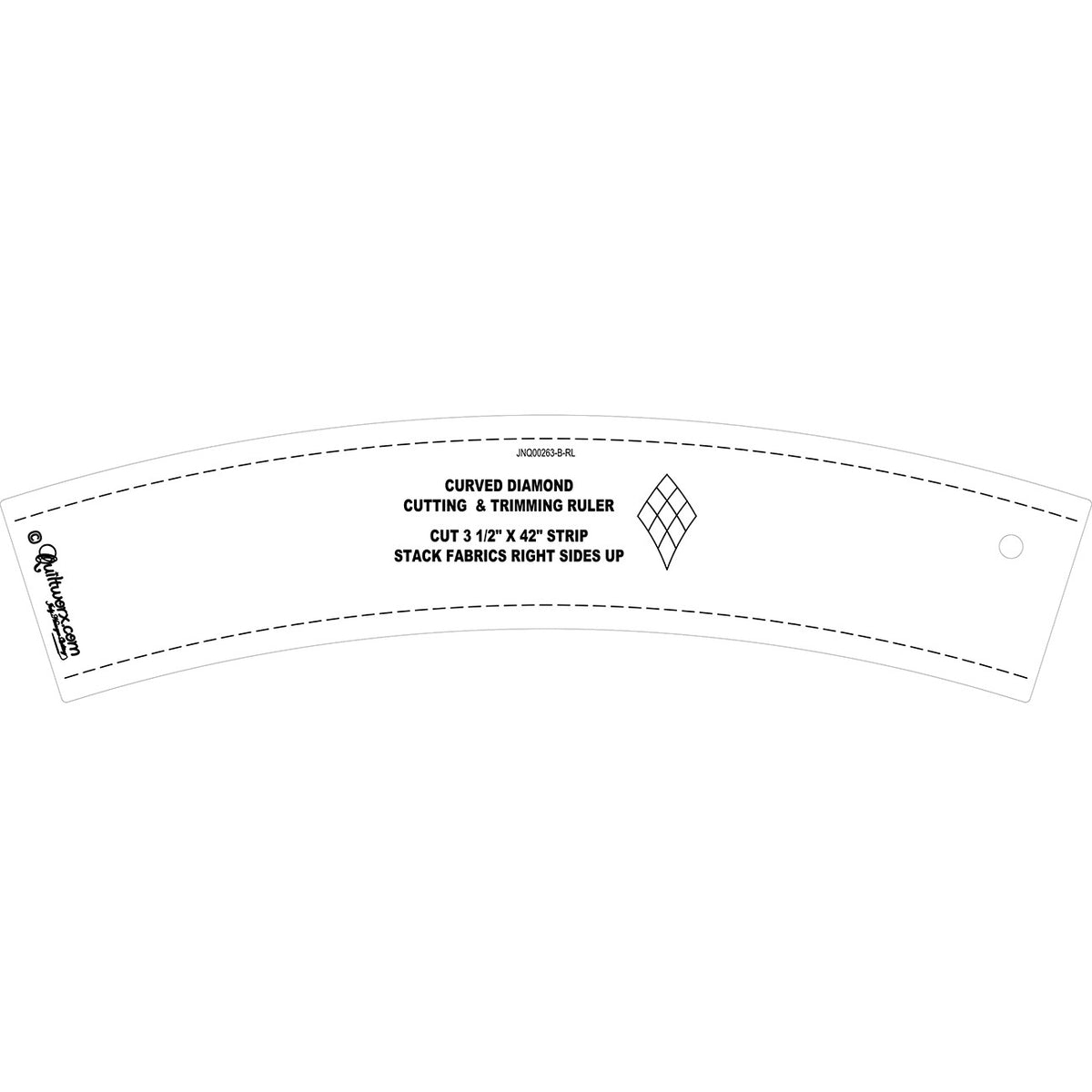 Curved Diamond Cutting & Trimming Ruler