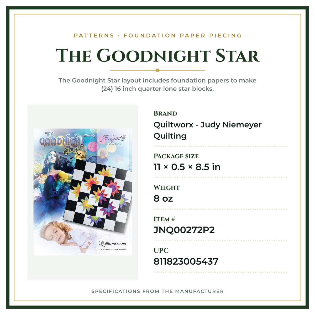 Product Specifications – The Goodnight Star