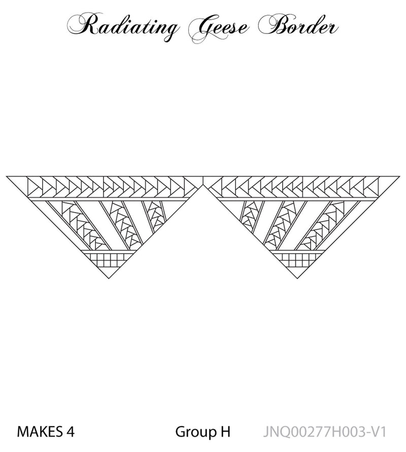 Radiating Geese King Border