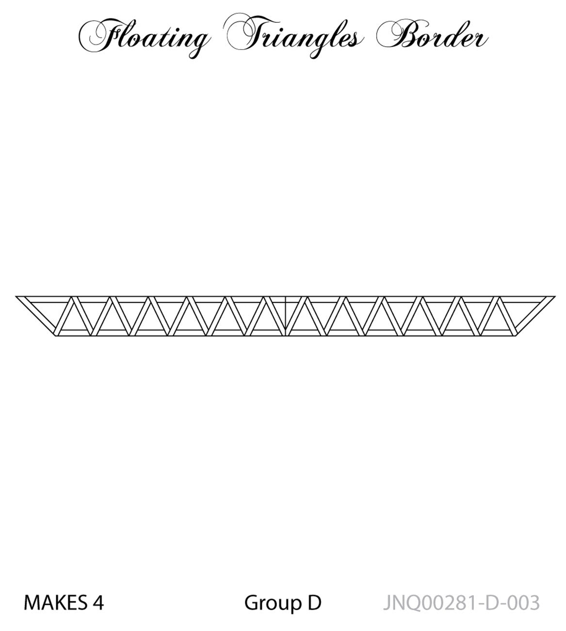 Floating Triangles Border