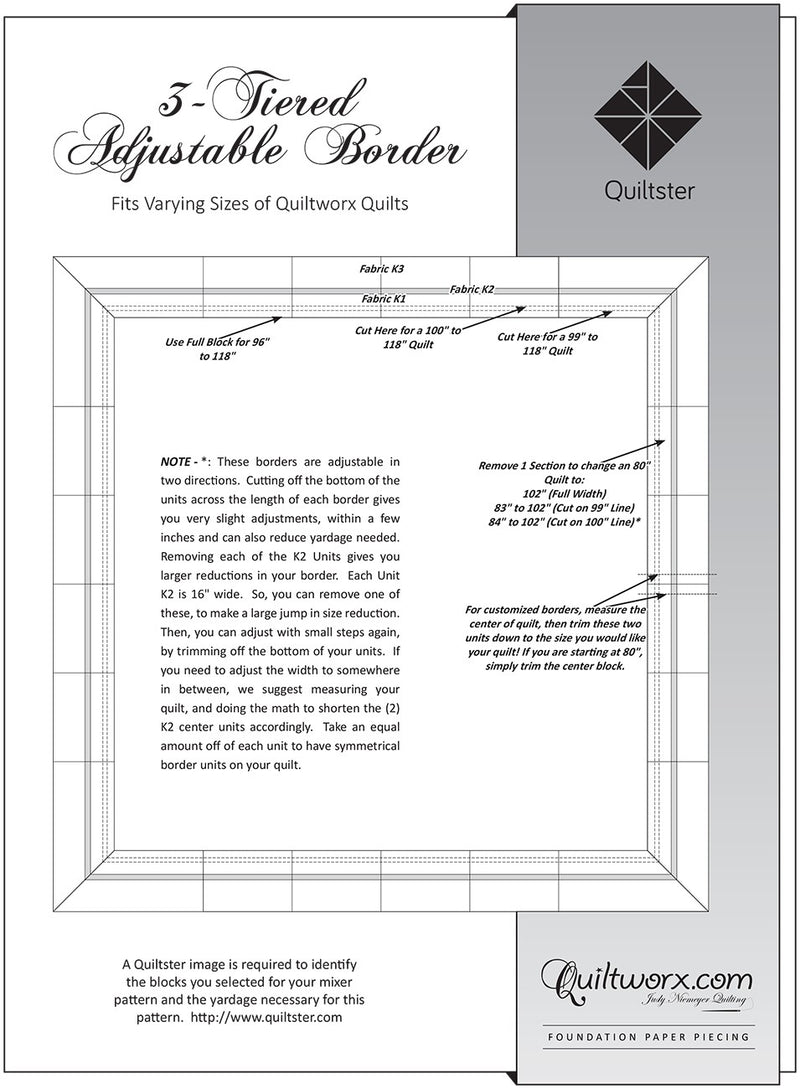 Quiltworx 3-Tiered Adjustable Border
