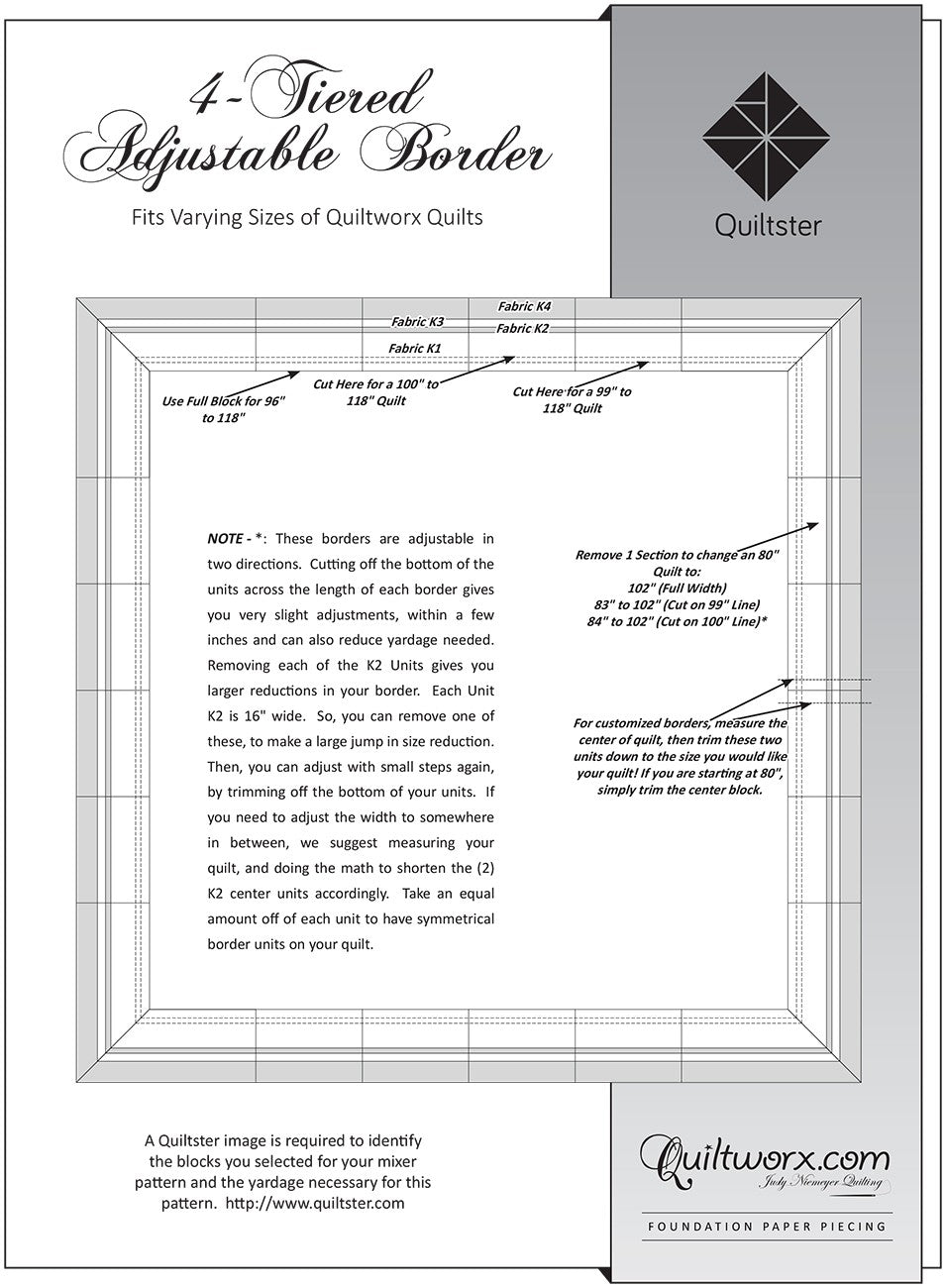 Quiltworx 4-Tiered Adjustable Border