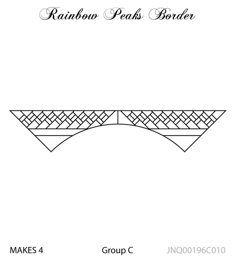 Rainbow Peaks 80" Border