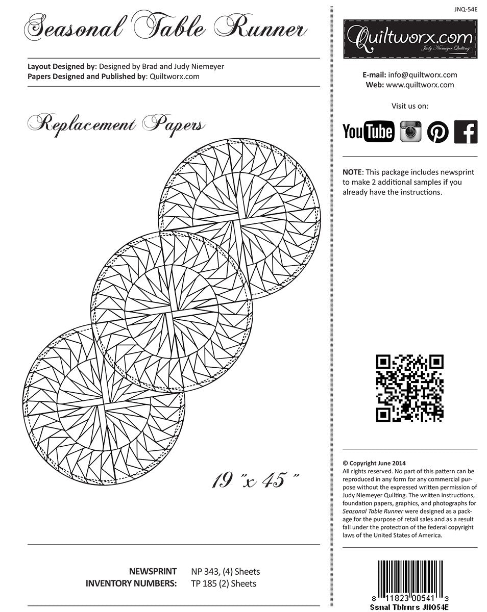 Seasonal Table Runners Extra Foundation Paper