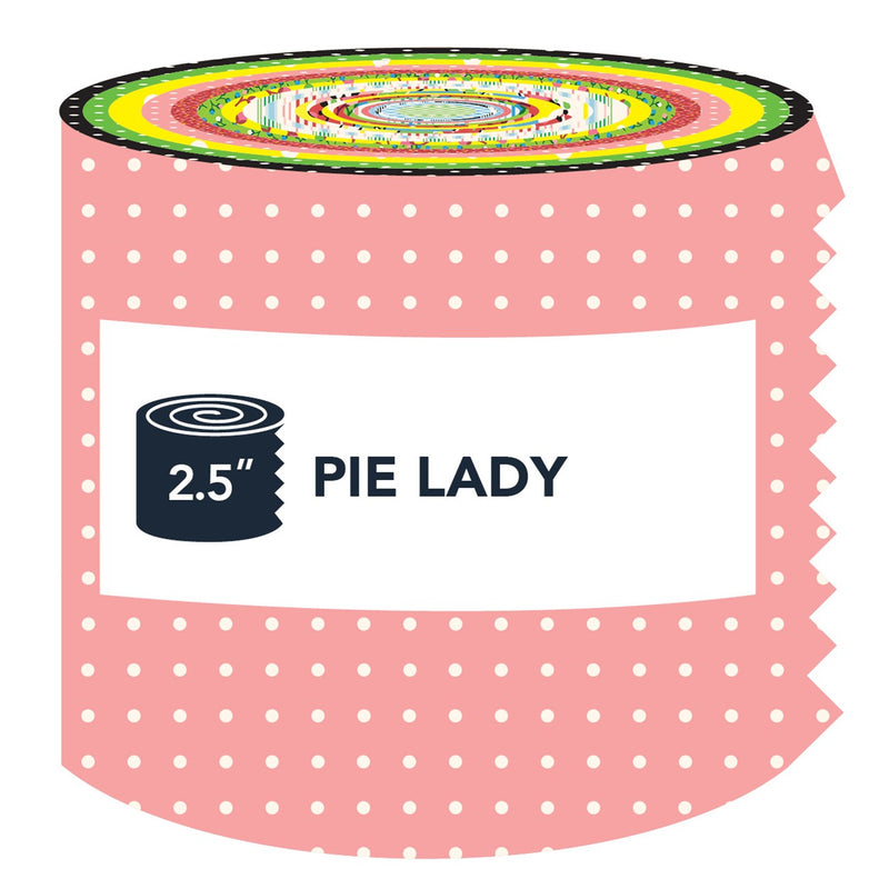 2.5in Strips Pie Lady, 40pcs/bundle
