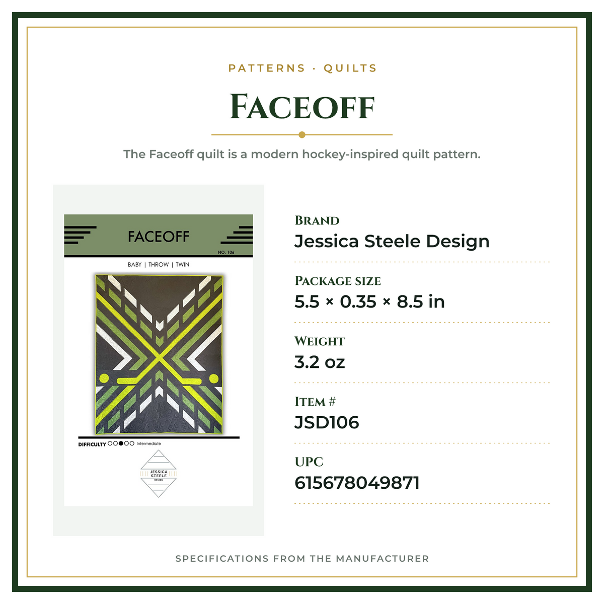 Product Specifications – Faceoff