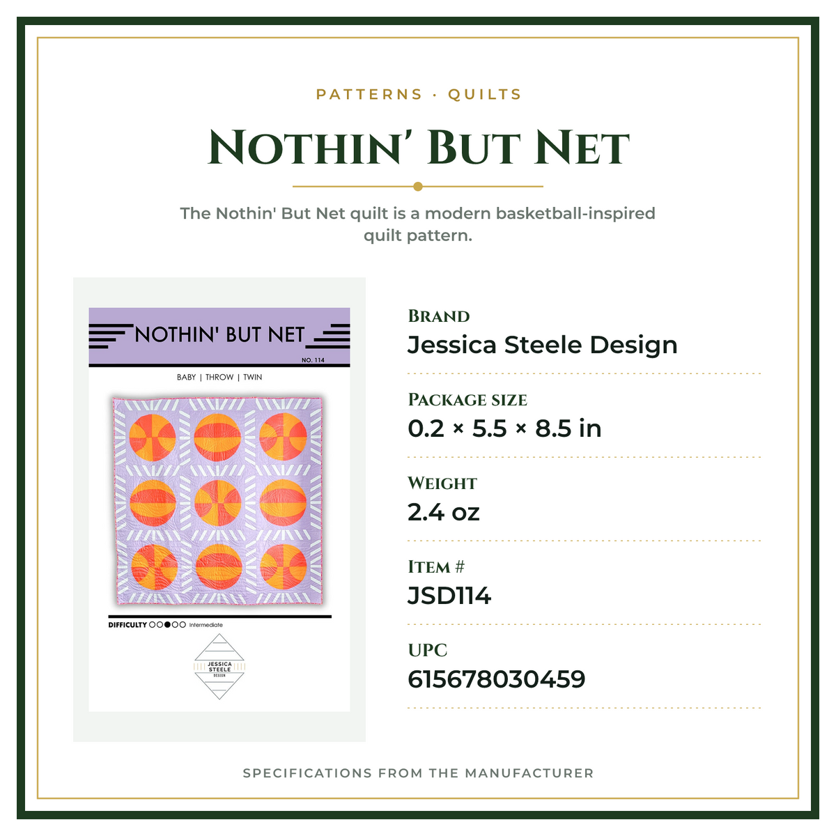 Product Specifications – Nothin' But Net