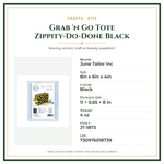 Product Specifications – Grab 'n Go Tote Zippity-Do-Done Black
