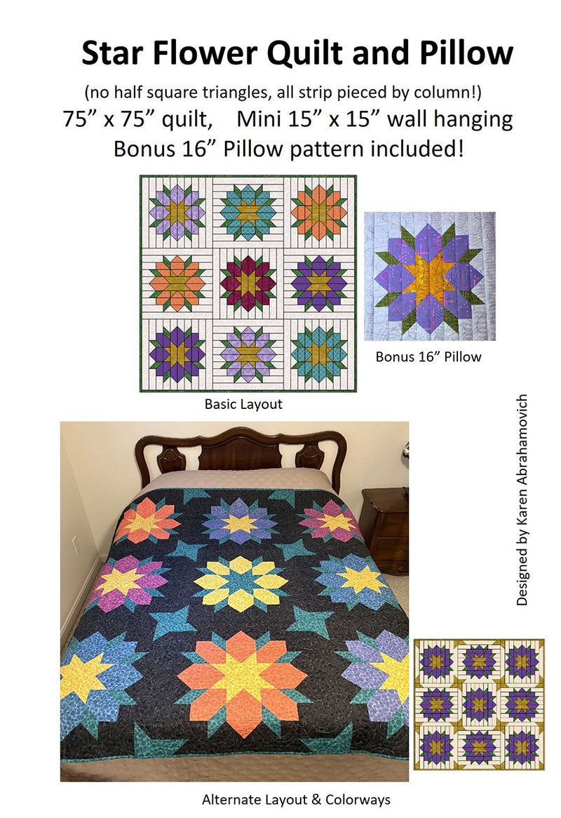 Star Flower Quilt Pattern