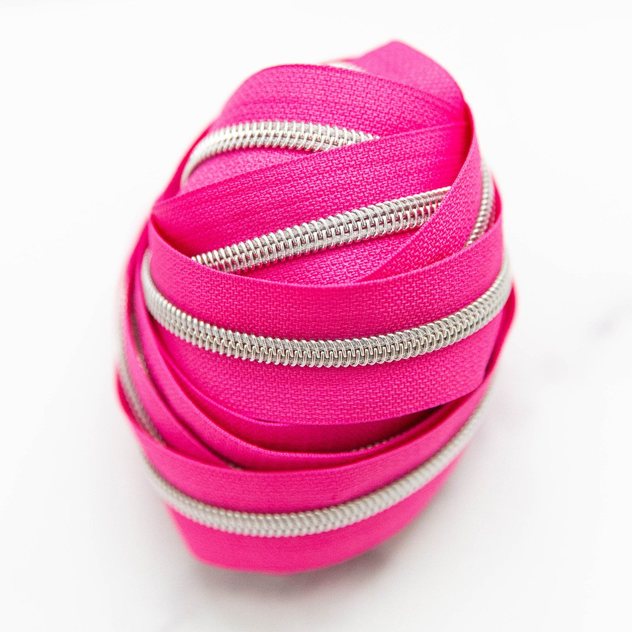 Zippers by the Yard Pop Pink 3yds