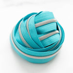 Zippers By the Yard Aqua Splash 3yds
