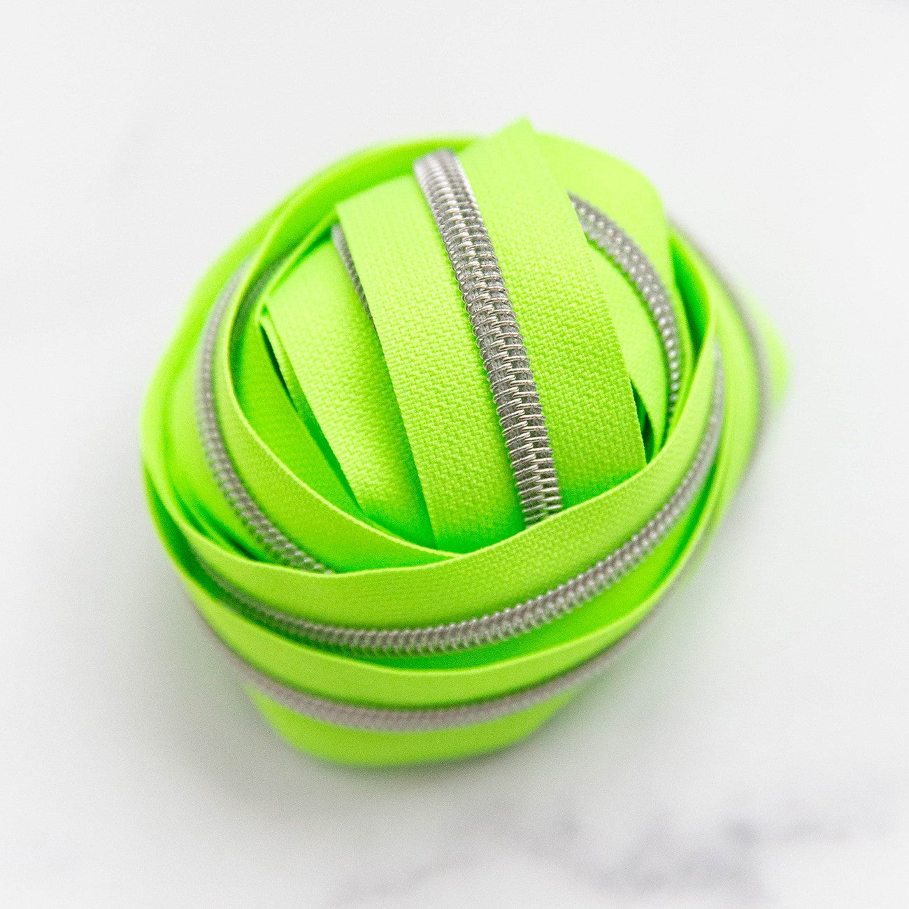 Zippers By the Yard Key Lime Pop 3yds