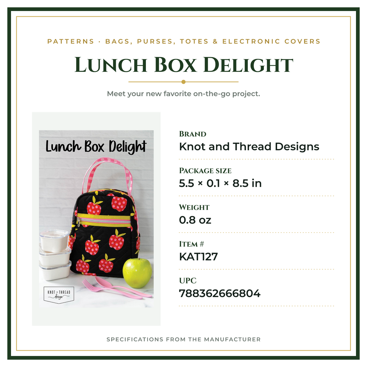 Product Specifications – Lunch Box Delight