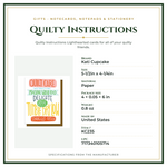 Product Specifications – Quilty Instructions