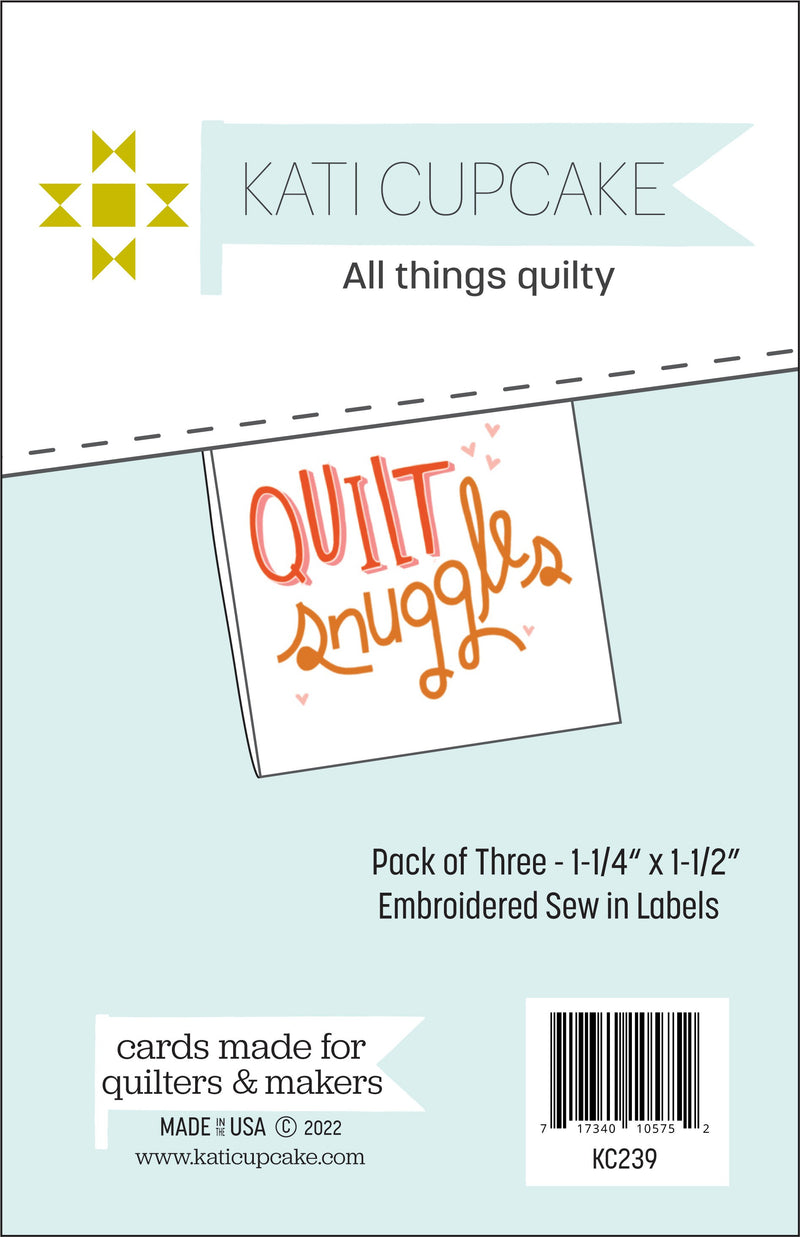 Quilt Snuggles Sew In Label