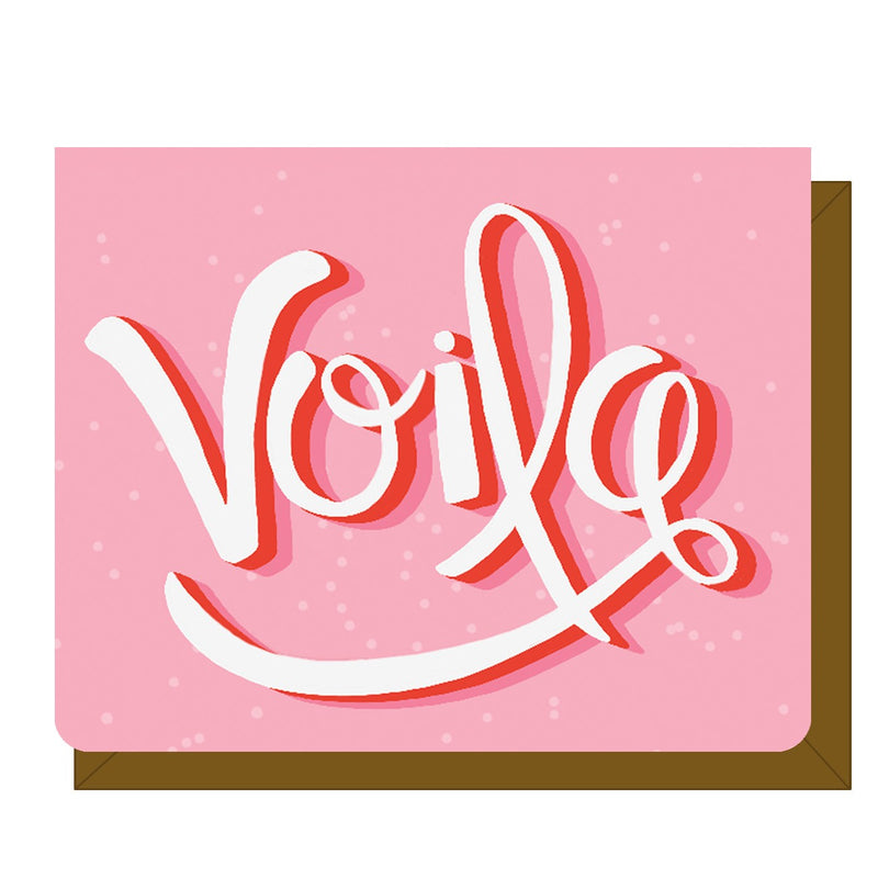Voila - Greeting Card