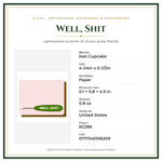 Product Specifications – Well, Shit