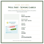 Product Specifications – Well Shit - Sewing Labels