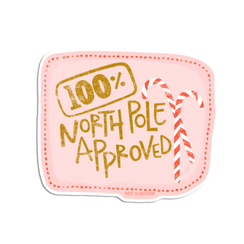 North Pole Approved - Sticker