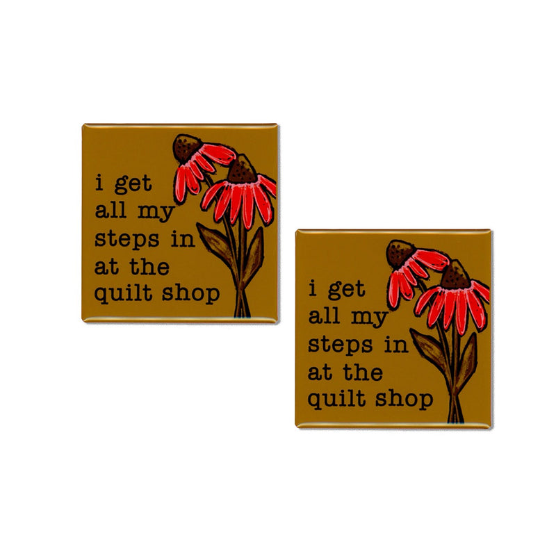 Quilt Shop Steps Magnet 2pk