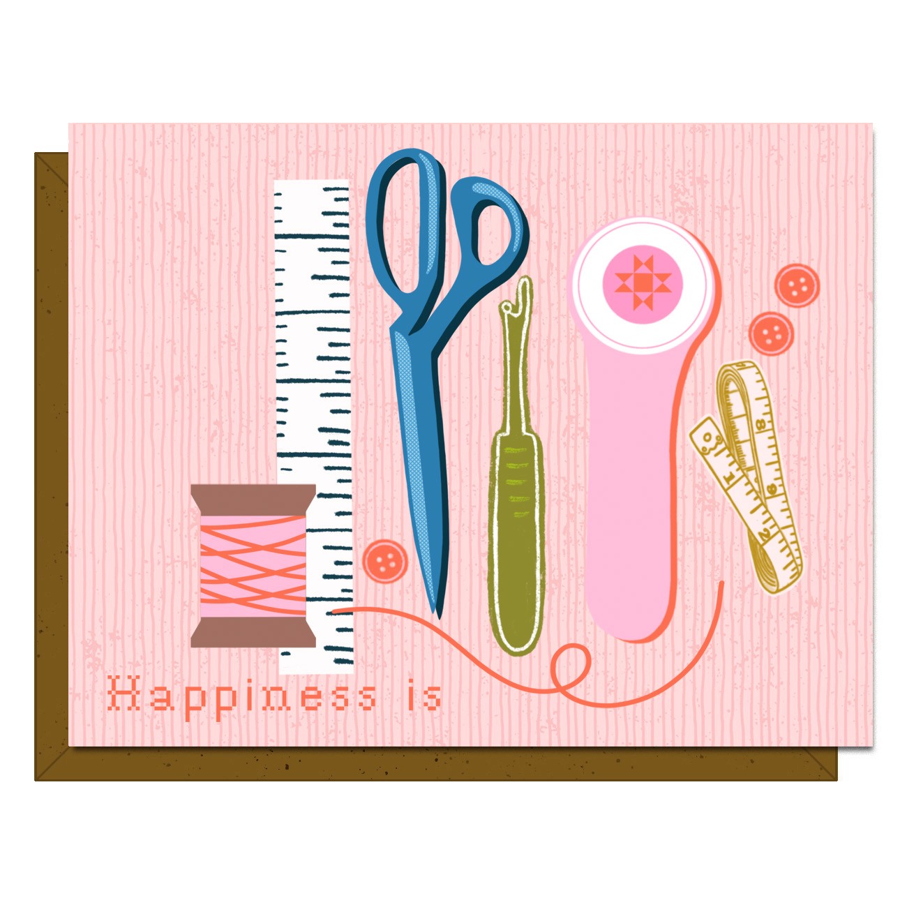 Happiness is Greeting Card