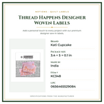 Product Specifications – Thread Happens Designer Woven Labels