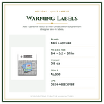 Product Specifications – Warning Labels