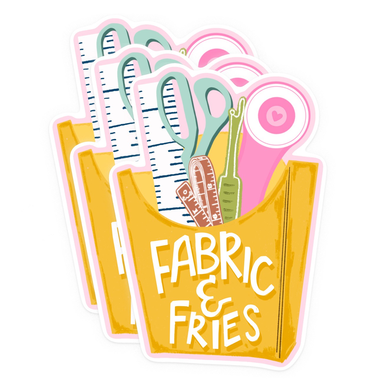 Fabric & Fries Sticker Pack