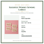 Product Specifications – Slightly Wonky Sewing Labels