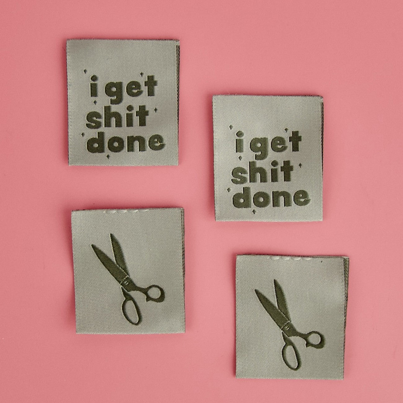 I Get Shit Done Sewing Labels