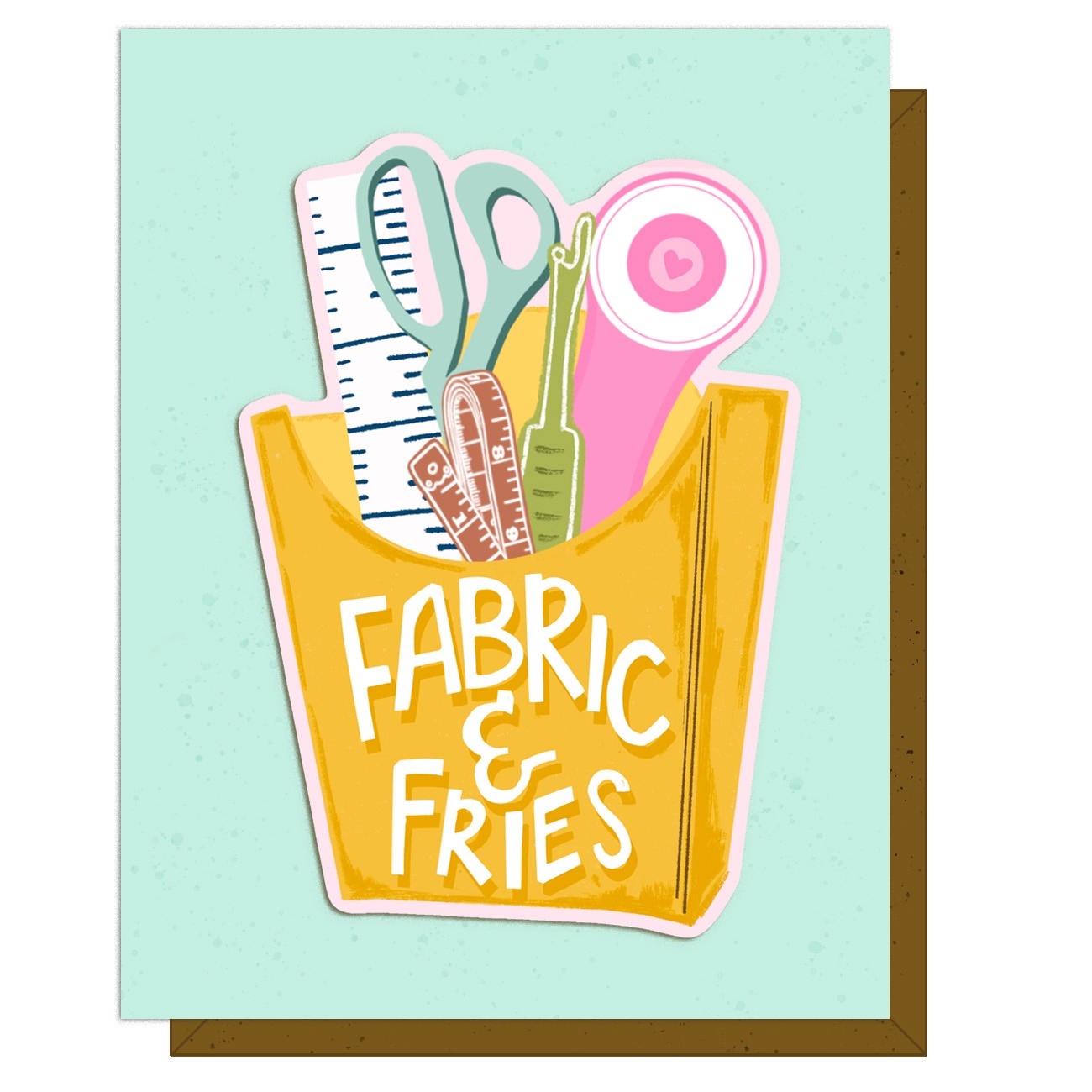 Fabric & Fries Greeting Cards